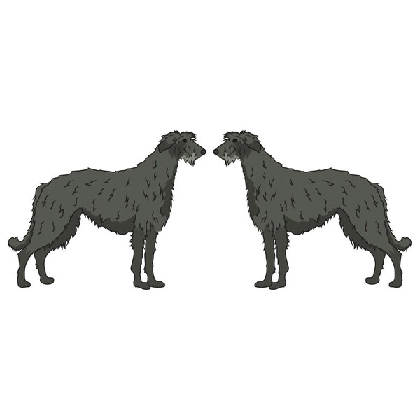 Signmission Scottish Deerhound Dog Decal, Dog Lover Decor Vinyl Sticker D-18-Scottish Deerhound - main